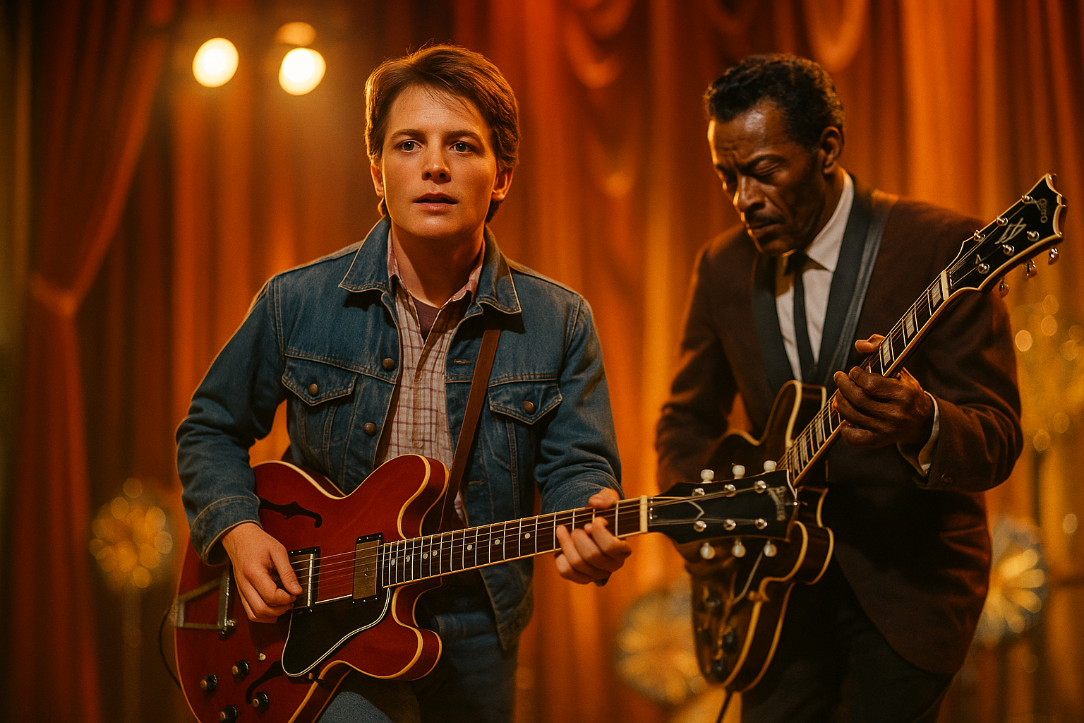 ¡Marty McFly y Chuck Berry en un Baile Retro que Hará Volver al Futuro!