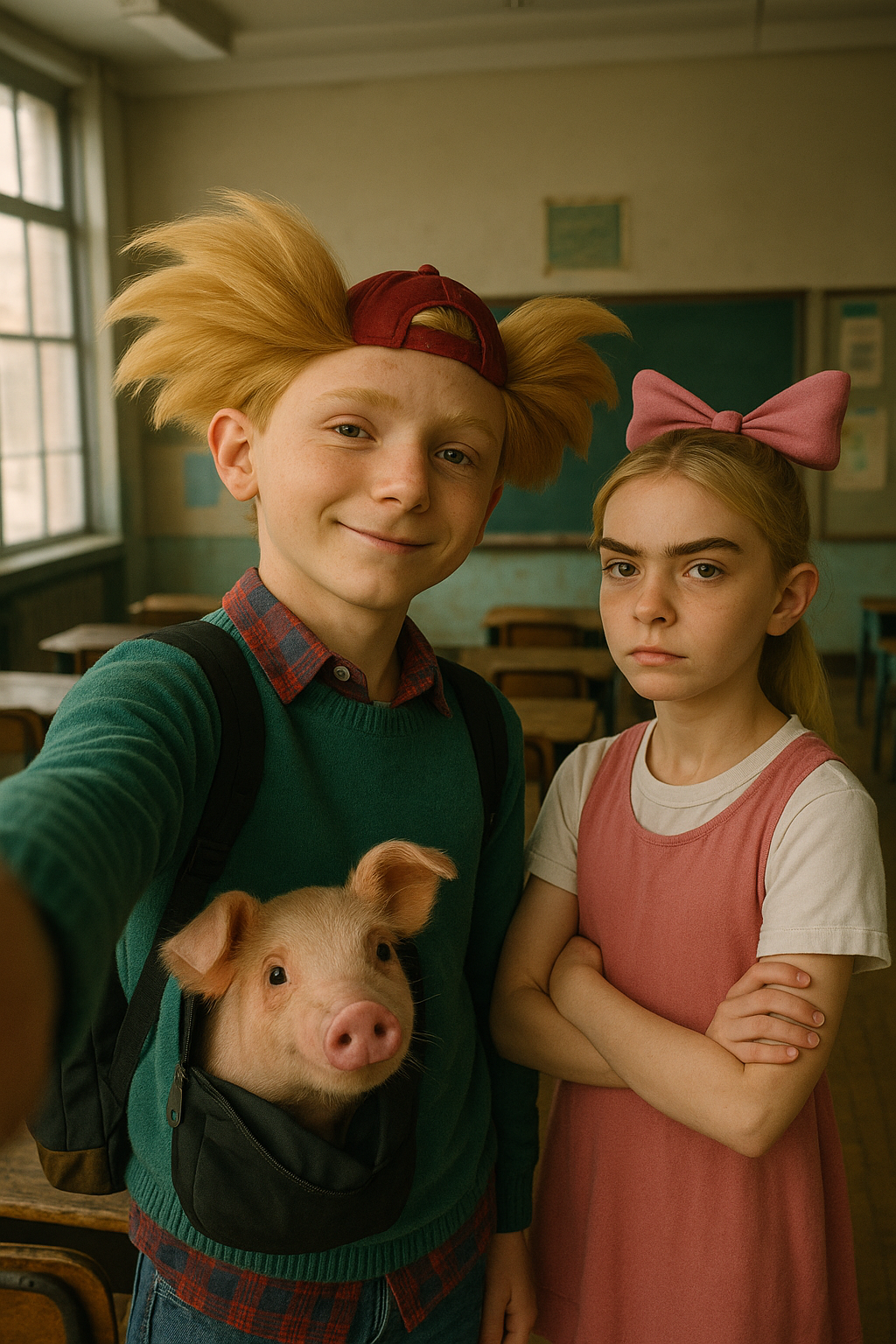 ¡Hey Arnold! en Versión Realista: Selfie, Aula Vintage y Mucha Nostalgia